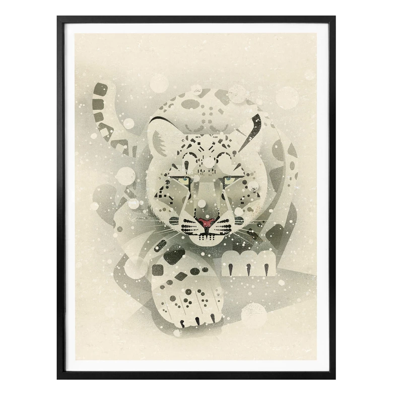 Poster Braun - Schneeleopard 