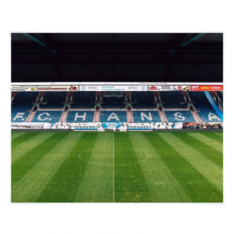 Poster FC Hansa Rostock Stadion Tribüne 
