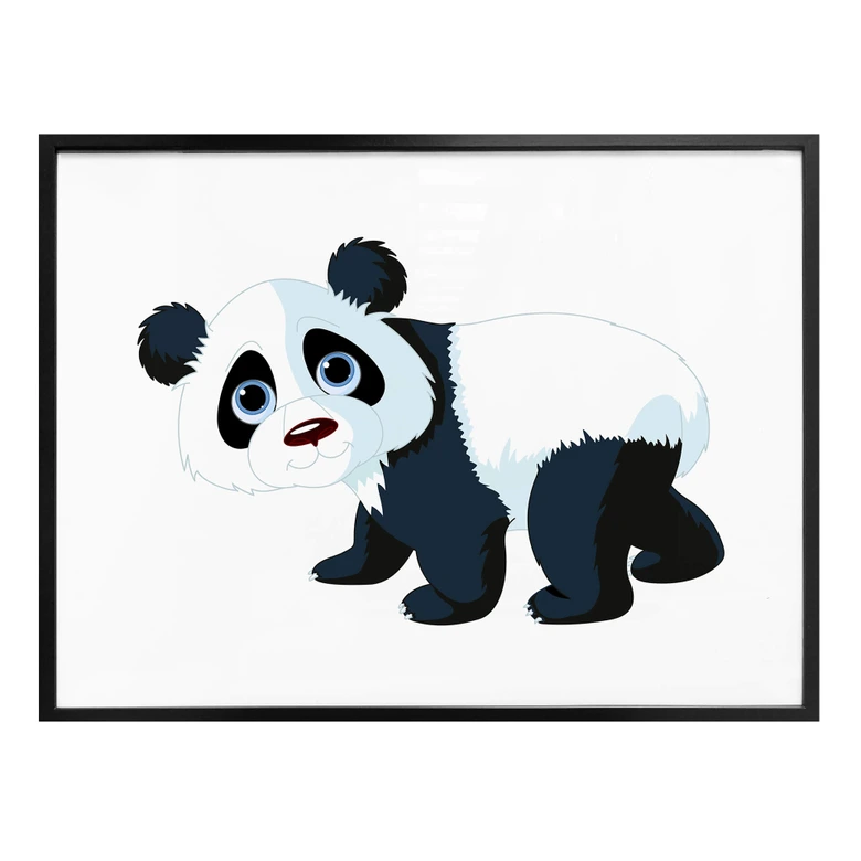 Poster Laufender Panda 