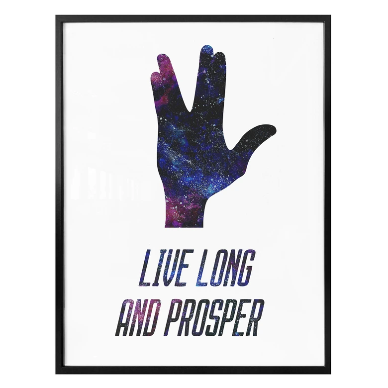 Poster Live long and prosper 