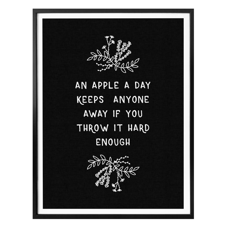 Póster Orara Studio - Una manzana al día 