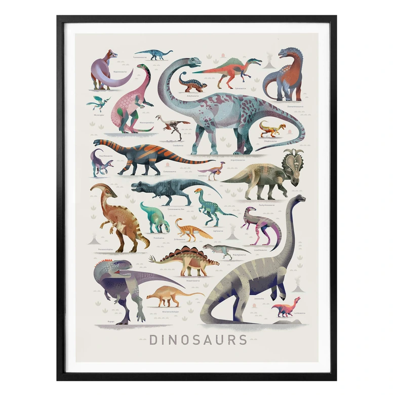 Plakat - Braun - Dinosaurs 