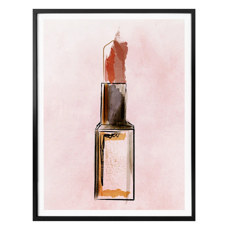 Poster Kubistika - Lippenstift 