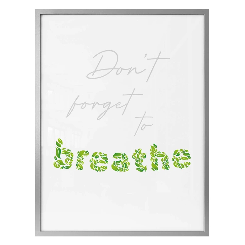 Póster - No te olvides de respirar 