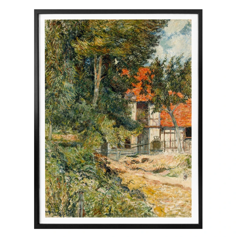 Poster Gauguin - Ferme en normandie 
