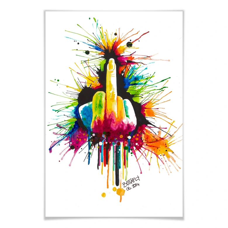 Poster - Buttafly - Fuck the System 