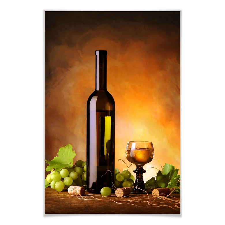 Poster Weißwein 
