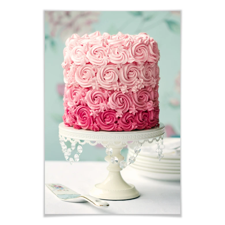 Poster - Gâteaux de roses 