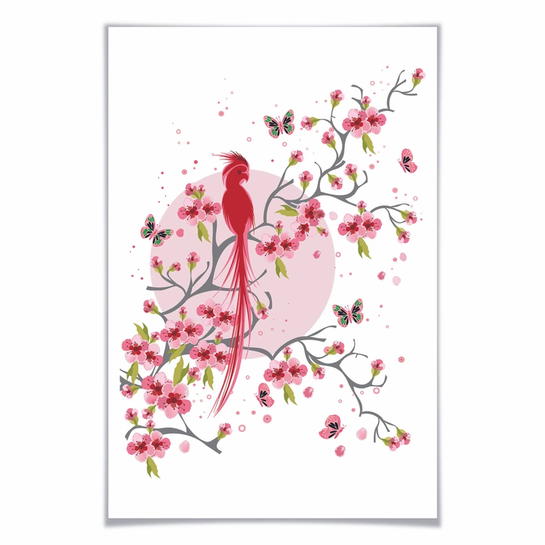 Poster Paradiesvogel 
