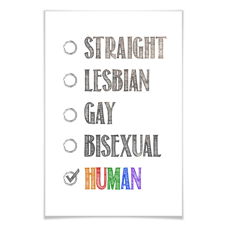 Poster Be human 