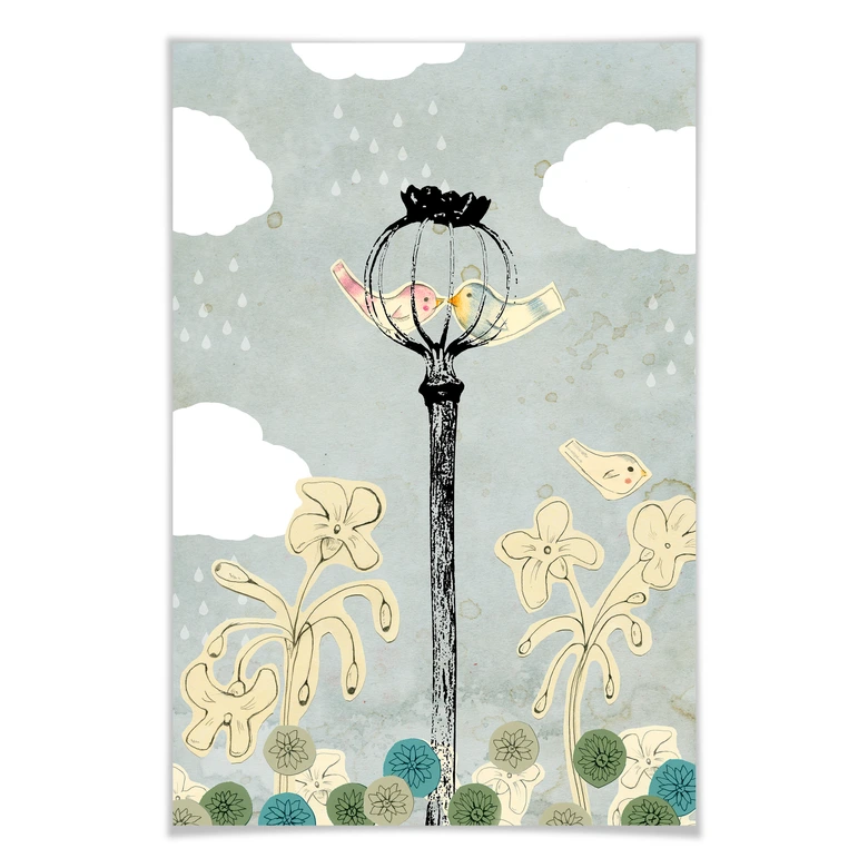 Poster Loske - Mohnblume 
