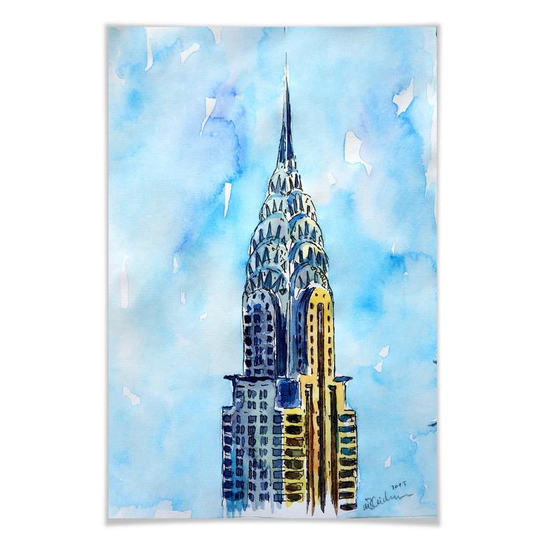 Poster Bleichner - Chrysler Building in NYC 