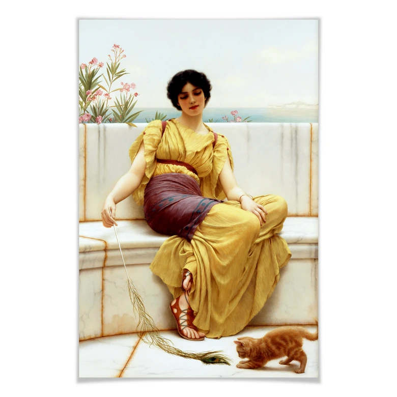 Poster Godward - Müßiggang 