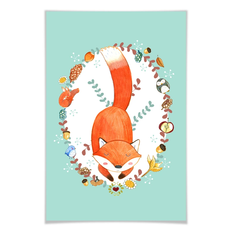 Poster Loske - Schlafender Wald 