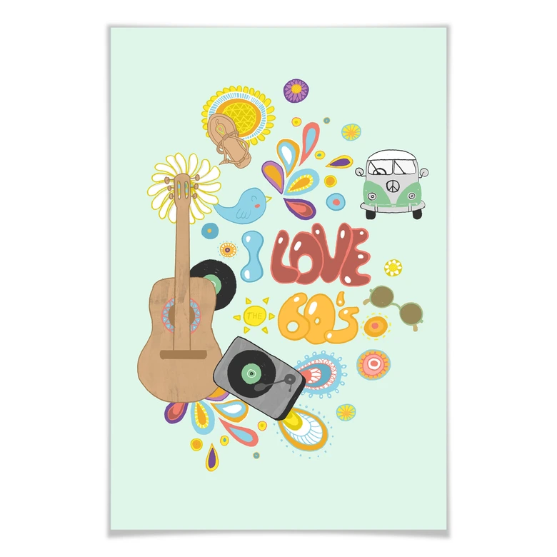 Poster Loske - I love the 60s 