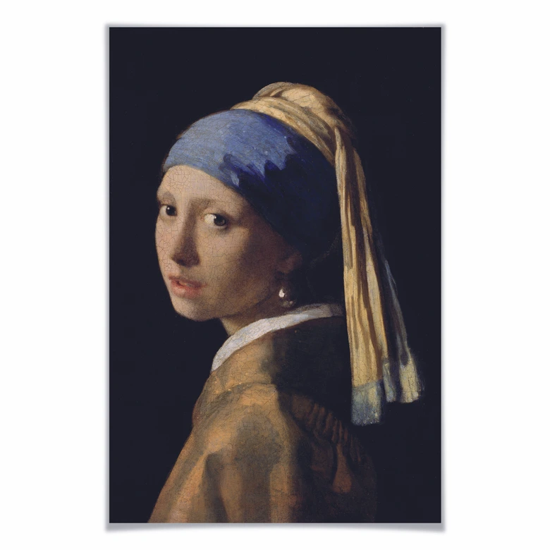 Poster Vermeer - Das Mädchen mit dem Perlenohrgehänge 
