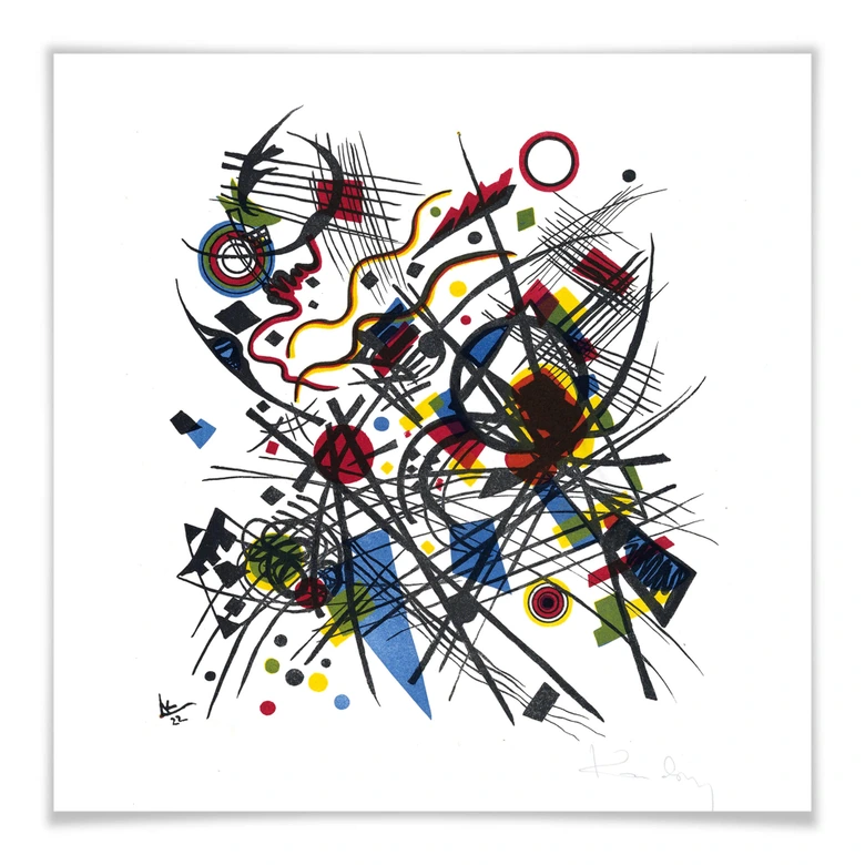 Poster Kandinsky - Lithographie fuer die Bauhausmappe 