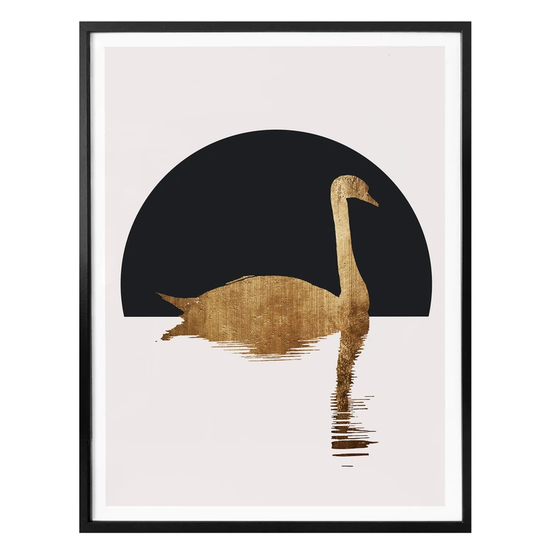 Plakat - Kubistika - Svanesø under halvmånen  