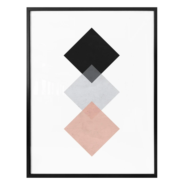 Poster Nouveauprints - Squares Pink 