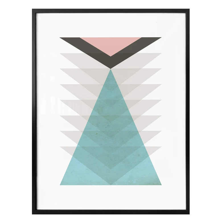 Poster Nouveauprints - Totem aqua & pink 