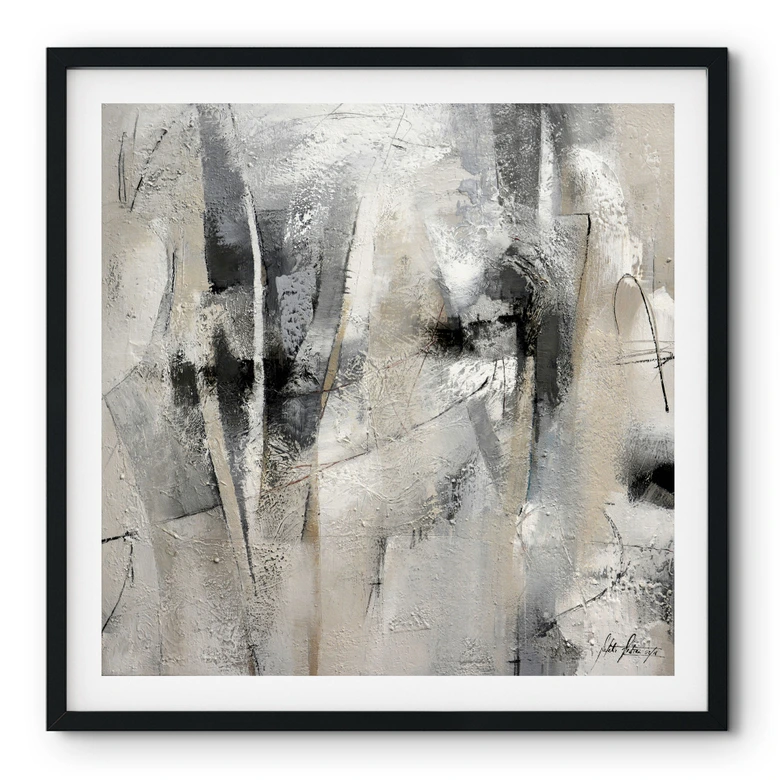 Poster Abstrakte Landschaft - Fedrau - Quadratisch 