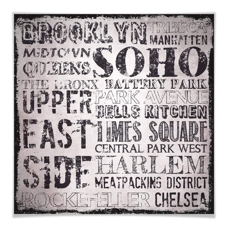 Poster Impressie van New York 