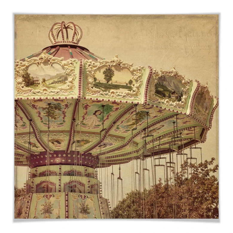 Póster cadena carrusel 