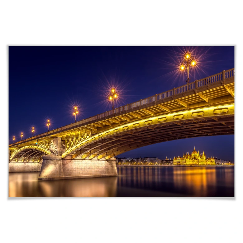 Poster Mørkeberg - Budapest bei Nacht 