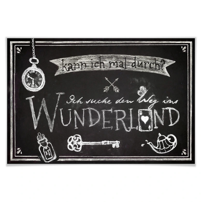 Poster Ich suche den Weg ins Wunderland 