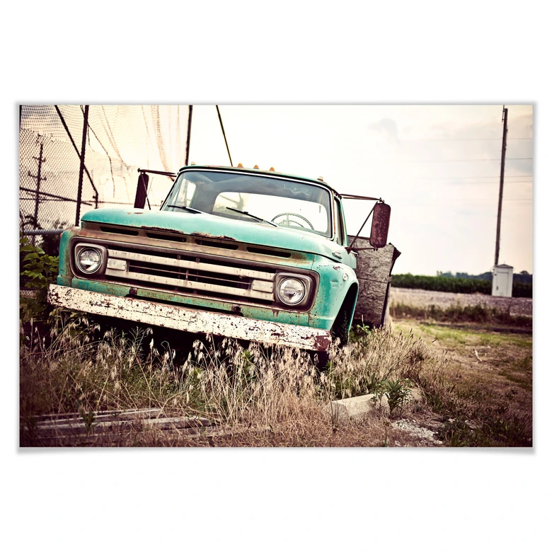 Poster American rusted Truck 