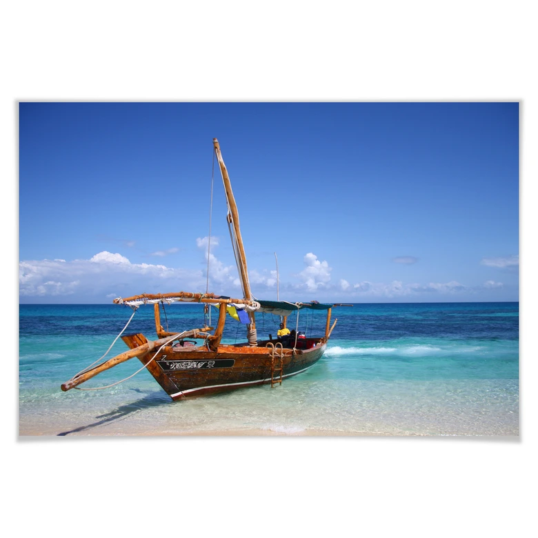 Poster Caribbean Sailboat 