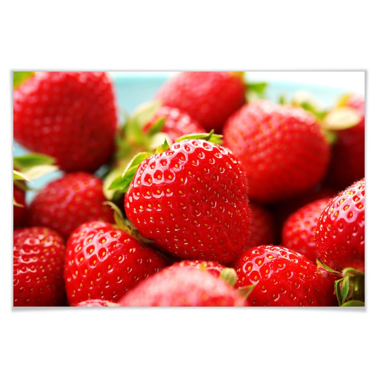 Poster Erdbeeren aus dem Garten 