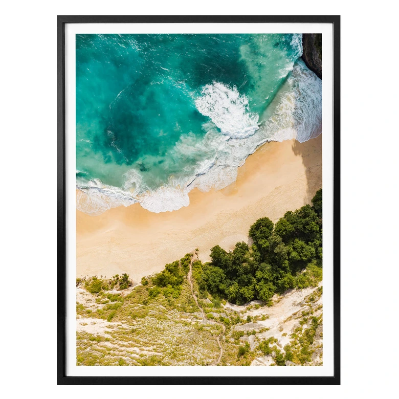 Poster Colombo -Plage vue d’en haut - Portrait 