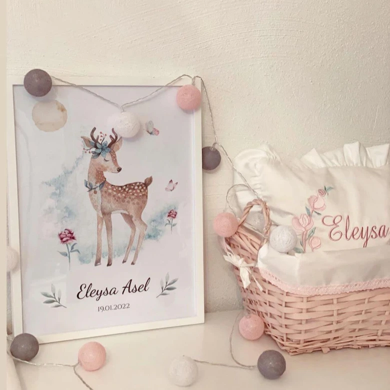 Personalisiertes Poster Kvilis - Rehkitz 