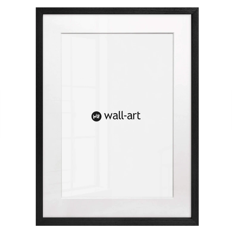 Cornice con passepartout - Nero 