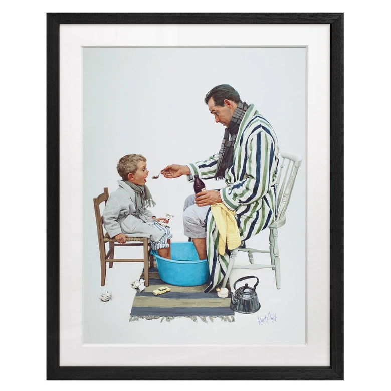 Fine Art Poster mit Passepartout - Im gleichen Boot (1964) - Kurt Ard 