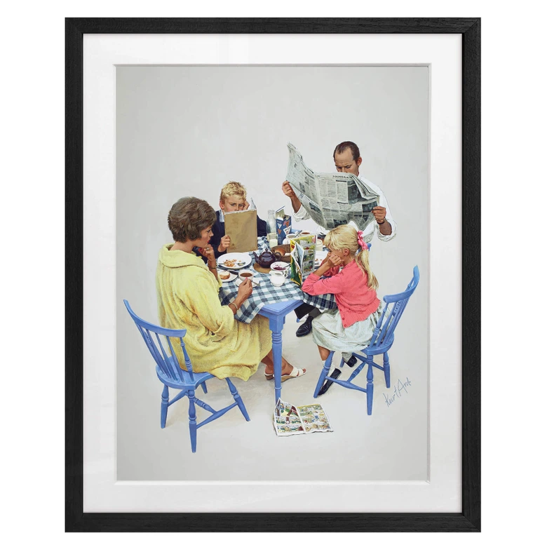 Fine Art Poster mit Passepartout Aber keiner liest Mamas Augen (1962) - Kurt Ard 