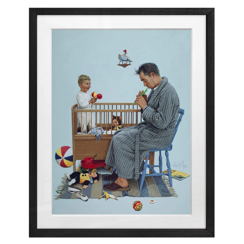 Fine Art Poster mit Passepartout - Kurt Ard - Schlaf, mein Prinzlein, schlaf ein... (1962) 