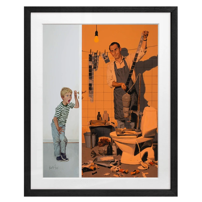 Fine Art Poster mit Passepartout Sesam, öffne dich… (1964) - Kurt Ard 