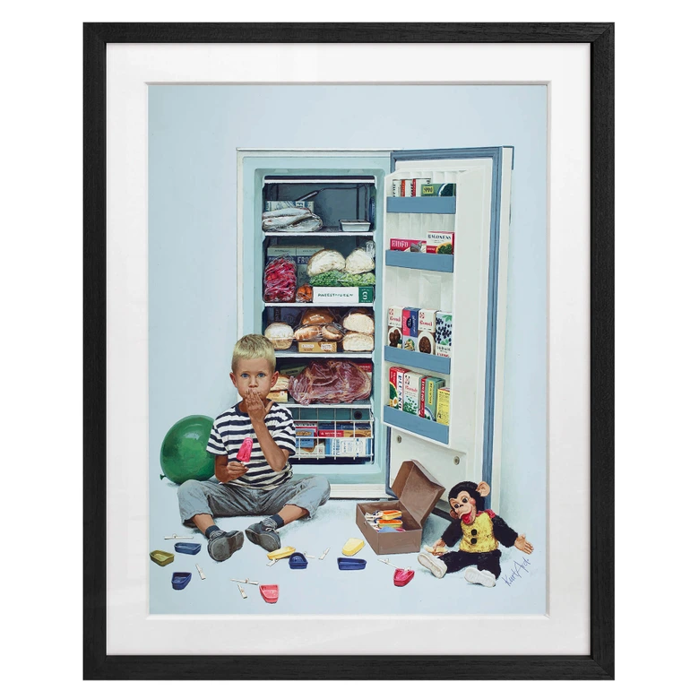 Fine Art Poster mit Passepartout - Kurt Ard - Zu viel des Guten (1963) 
