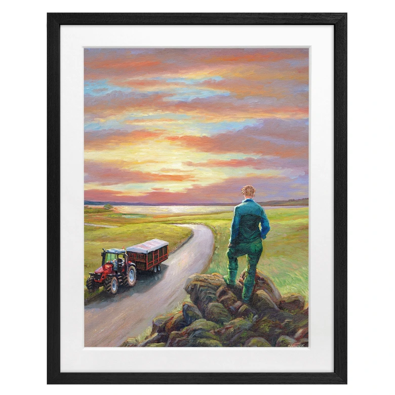 Fine Art Poster mit Passepartout - Marunde - Feldherrenhügel (2011) 