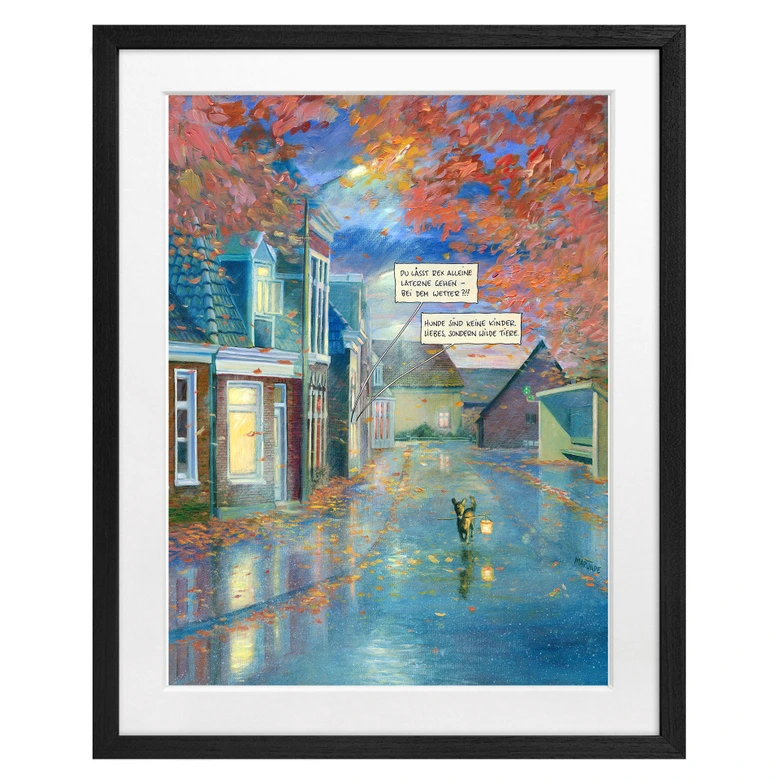 Fine Art Poster mit Passepartout - Marunde - Kleines Glück (2019) 
