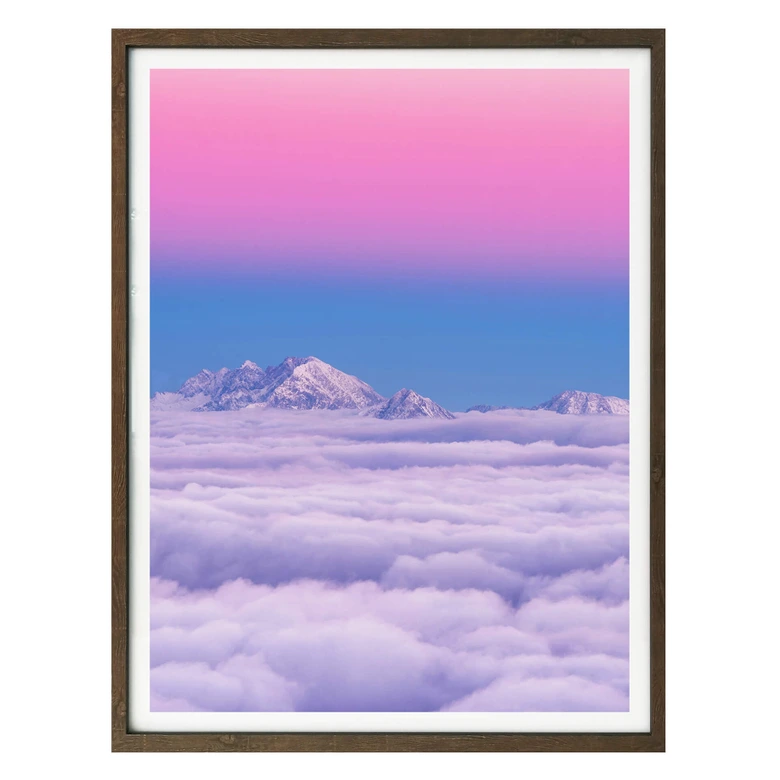 Poster Krivec - Pink in the sky 