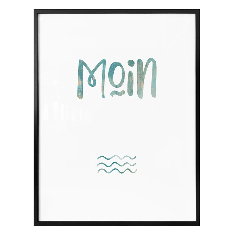 Poster Moin - Norddeutscher Gruß 