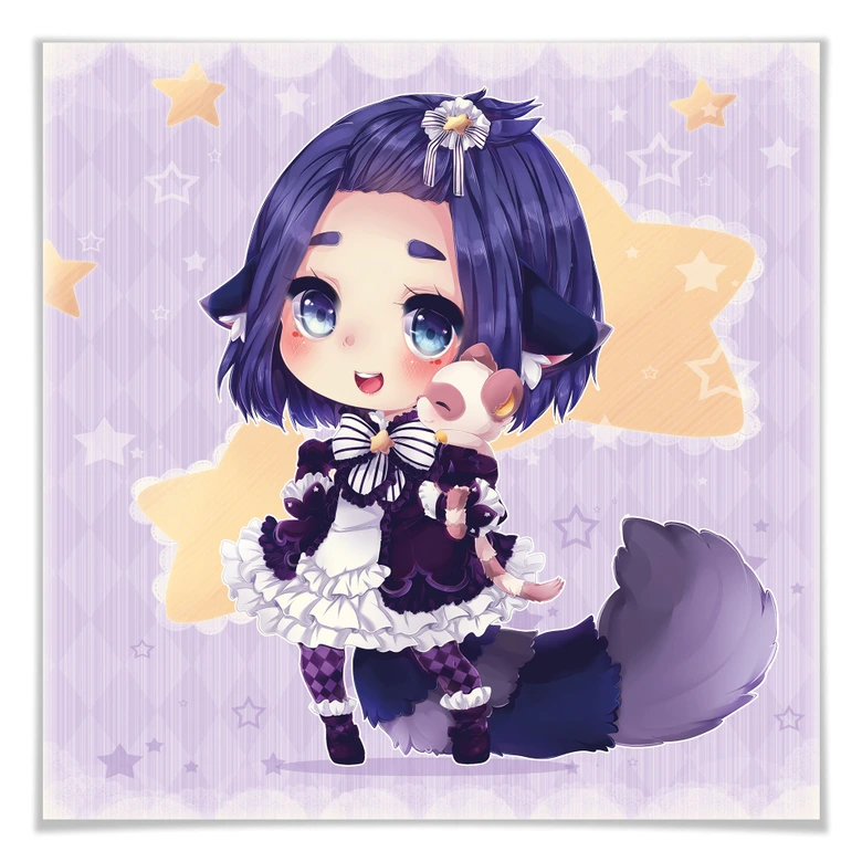 Poster La Doll Blanche - Chibi Esther 