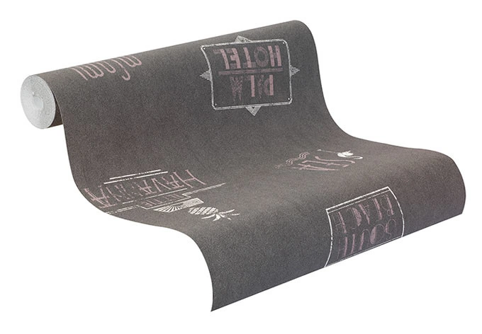 Vliestapete b.b home passion 5 schwarz, weiß, Beerentöne 