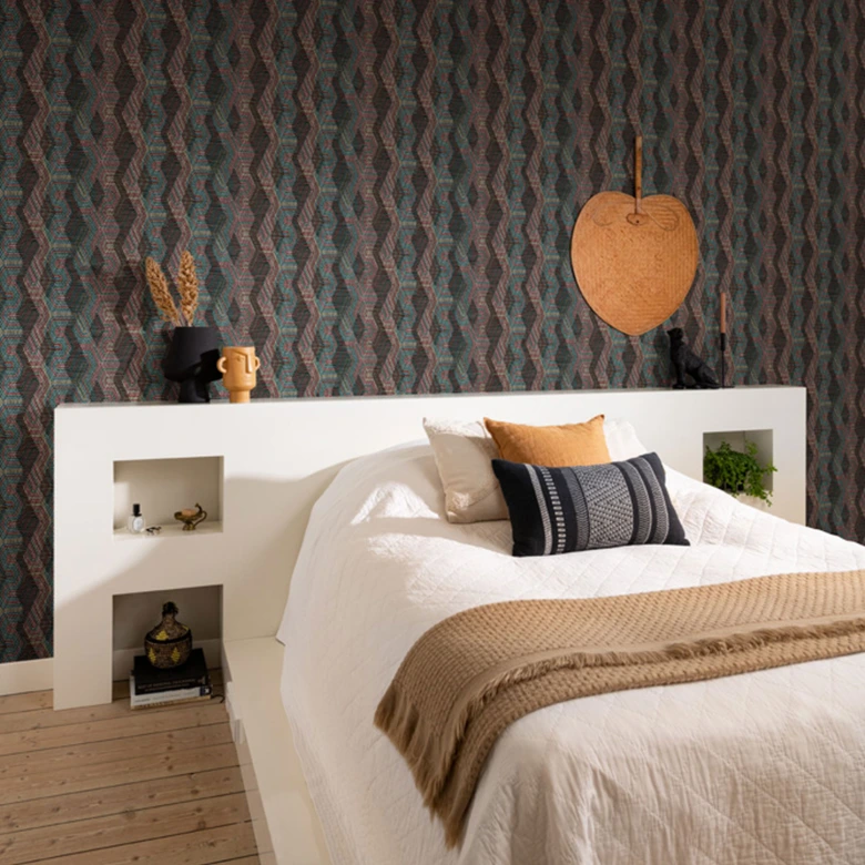 Rasch Vliestapete, Mustertapete African Queen III dunkelrot 