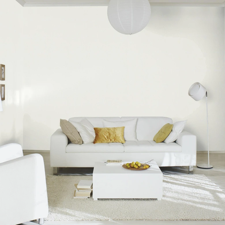 Effen behang, strokenbehang met structuur Bauhaus wit 