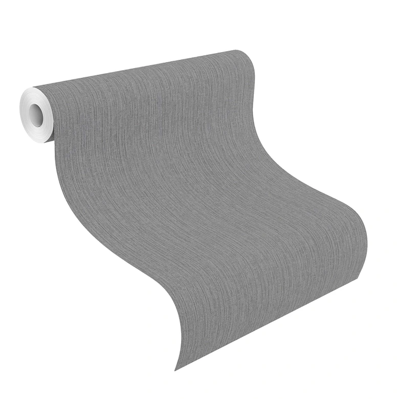 Rasch Papier peint intissé uni Florentine III gris foncé 