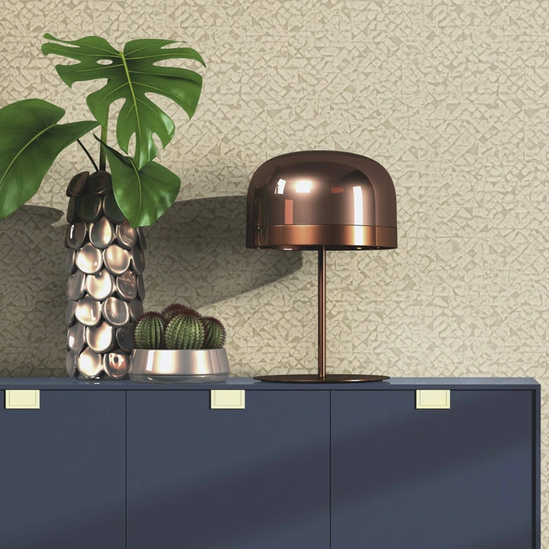 Rasch Vliestapete, Mustertapete Kalahari braunbeige 
